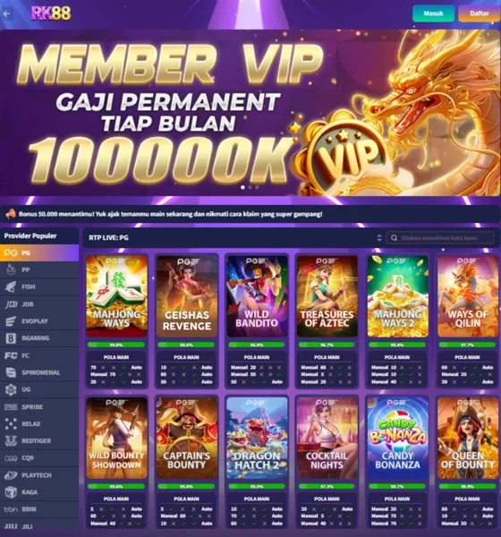 RK88 Bonus Member Baru 100%